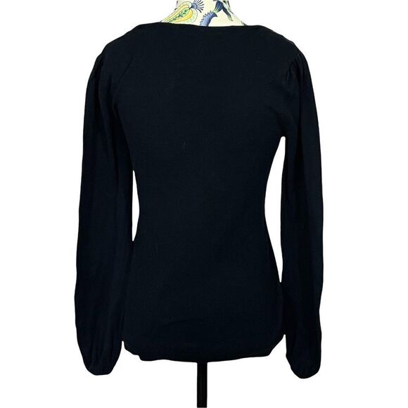Buffalo Black Long Sleeved Sweater with 3 Button Detail on Shoulders Size M - Picture 2 of 2